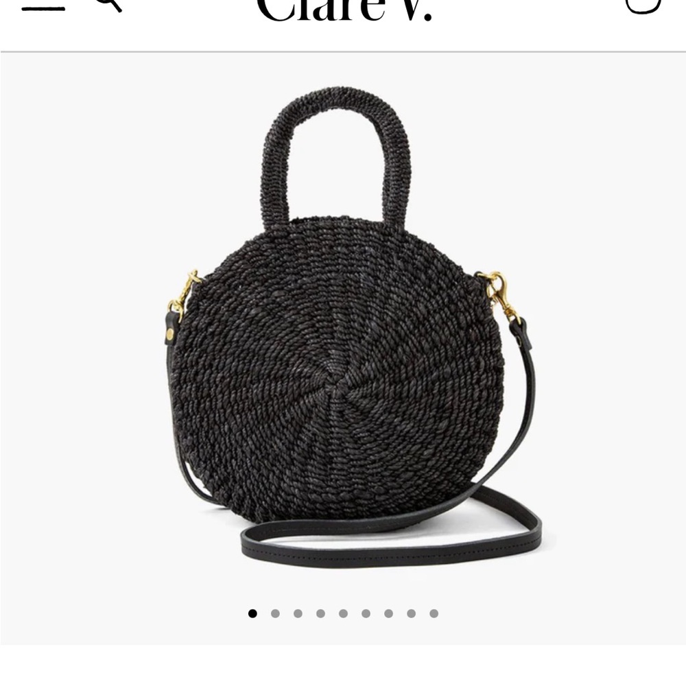 Clare V Raffia Woven Handle Bag